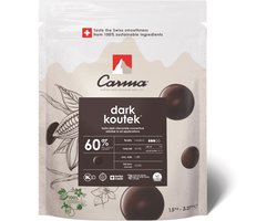 Carma Chocoladedruppels - Dark Koutek 60% - 15 kg