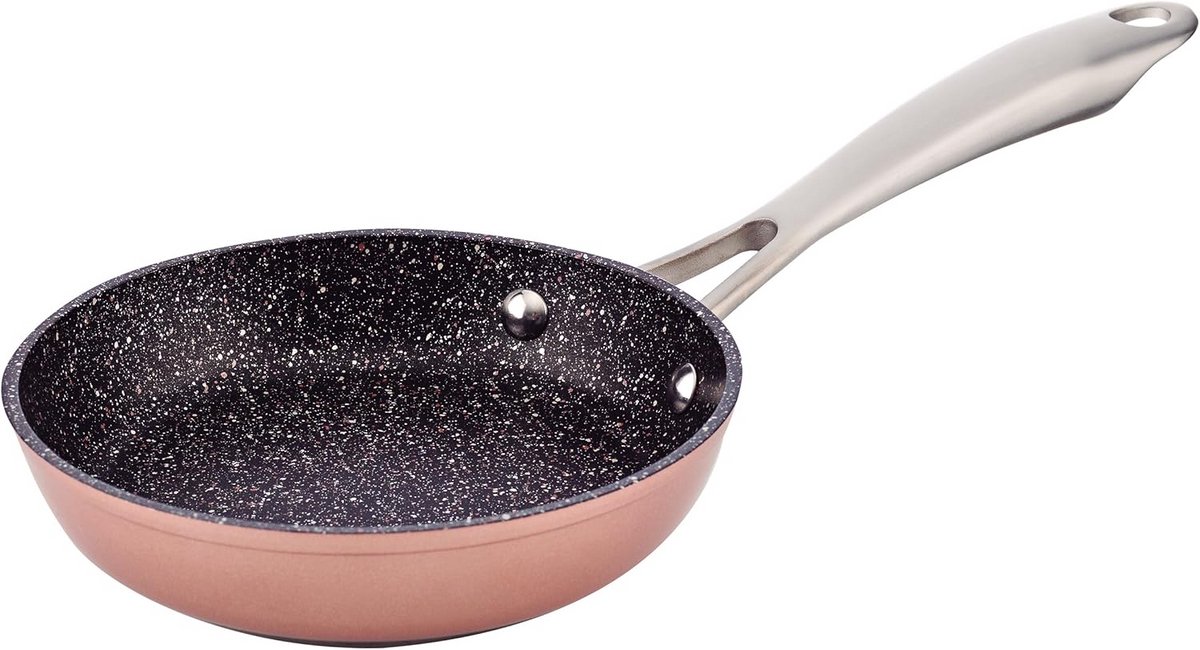 Ruime Braadpan 16 cm van Gesmeed Aluminium - Geschikt voor Inductie