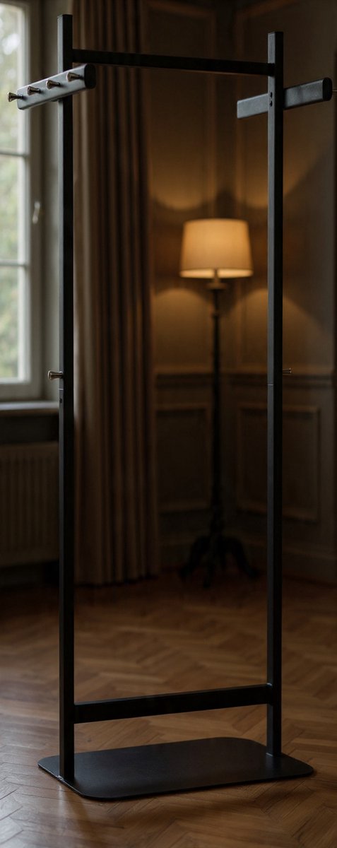 MAUL Kapstok MAULsalsa | Hoogwaardige, duurzame vrijstaande kapstok voor kantoren, recepties of medische praktijken | Elegante jassenkapstok met een stijlvol design | Zwart - Casa Serena – Afmeting...
