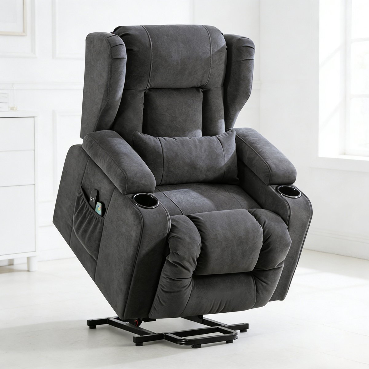 COMHOMA Elektrische Relaxstoel met Massagefunctie - Grijs - Anji Wudi Furniture Technology Co., - €375,99