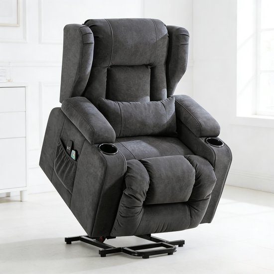 COMHOMA Elektrische Relaxstoel met Massagefunctie - Grijs - Anji Wudi Furniture Technology Co., - €375,99