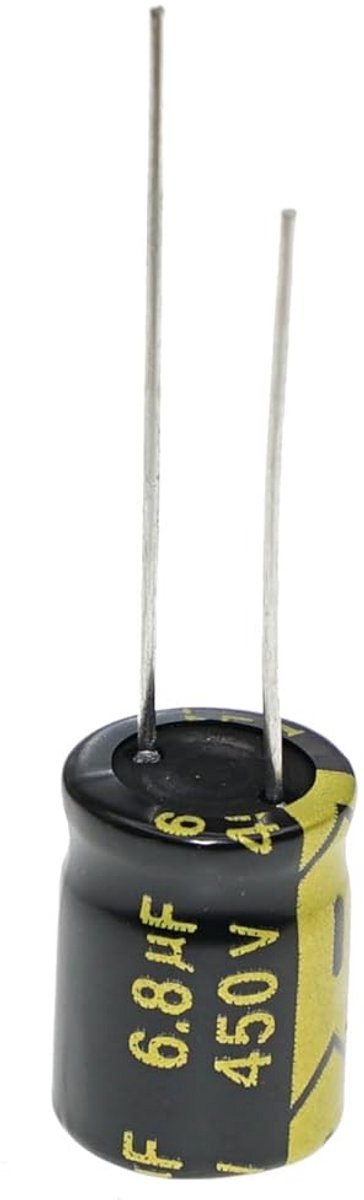 5x Elektrolytische Condensator 6.8uF 450V - Laag ESR Aluminium, Hoge Frequentie