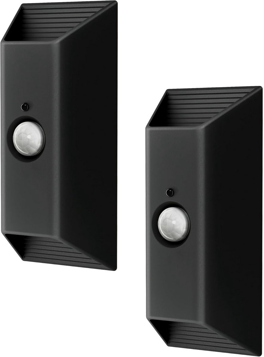 Draaibare LED Wandlamp met Bewegingssensor en Afstandsbediening (2 stuks) - Oplaadbaar