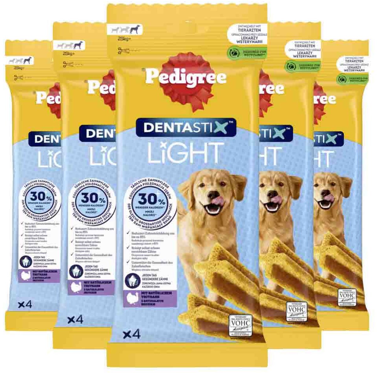 Pedigree Hondensnack Dentastix Light Large - 5 x 87 gr - Voordeelverpakking
