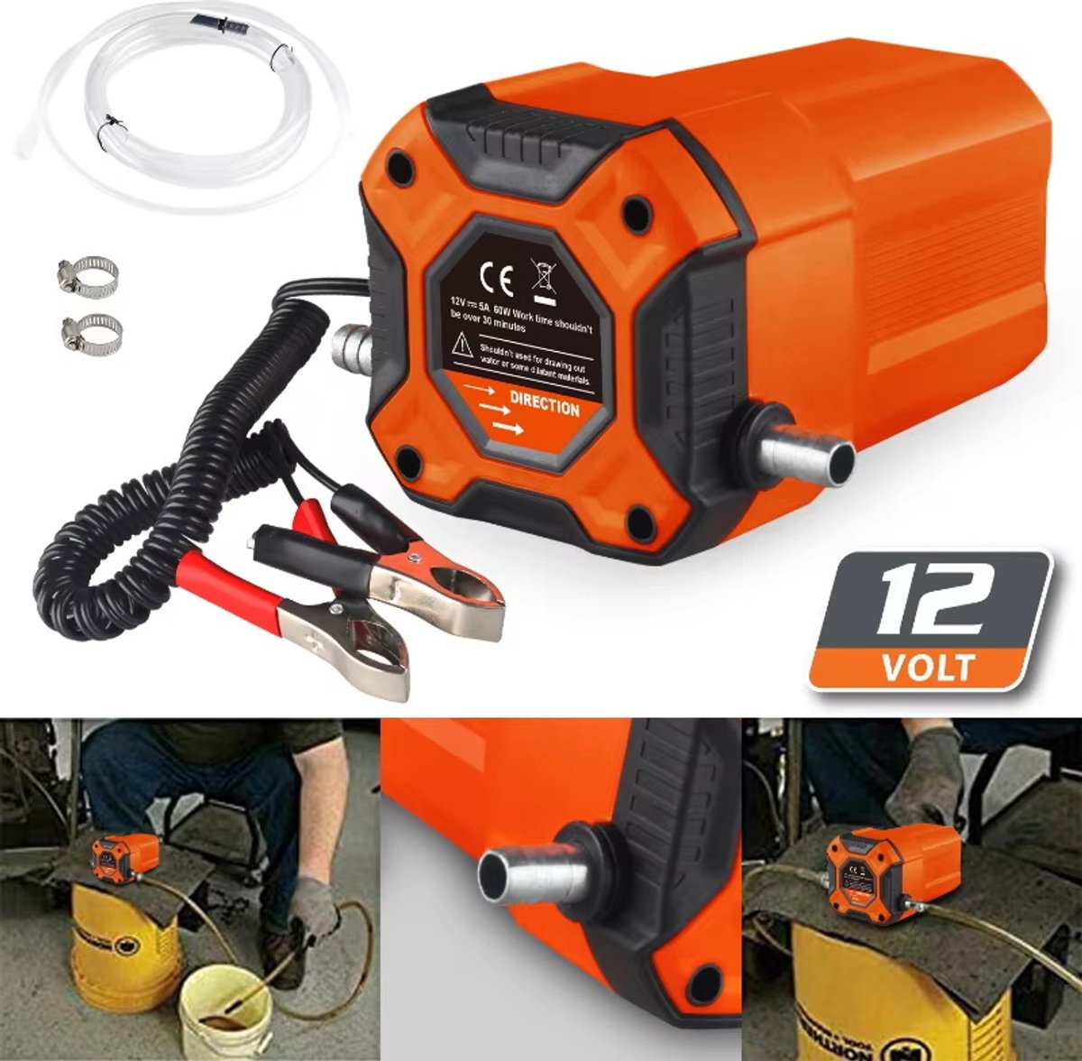 EAFC - Elektrische oliepomp - olie extractor pomp 12V - 80 W - compact en draagbaar - Sinterklaas cadeau auto thumbnail 5