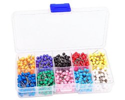 Punaises - Punaise - punaises voor prikbord - 500 stuks - punaises veelkleurig - pushpins - push pins - pushpin clips - Prikker - Decoratieve pushpins - 4mm×15mm - kleine kop-markeringspinnen
