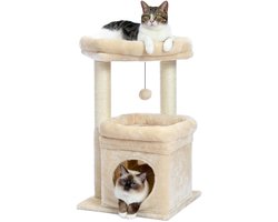 Kattentoren voor binnenkatten — Met krabpaal — Speelruimte & comfortabele rustplekken — Multifunctioneel ontwerp