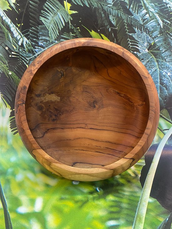 Cantika Living-Large Rounded Bowl-Salade-of-Fruitschaal-Teak | bol