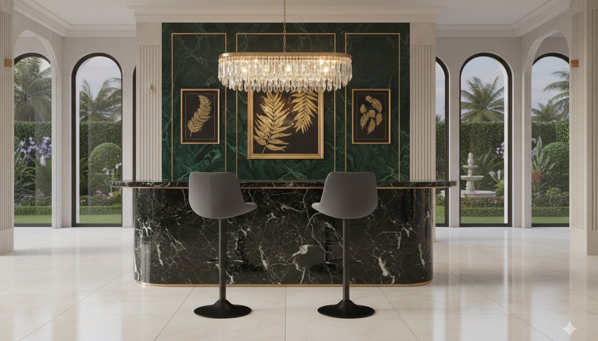 Barkruk – House&Garden Velvet Elegance Draaibare Barkruk met Rugleuning – In Hoogte Verstelbaar 60-80 cm – 360° Draaibaar – Fluweel – Leigrijs – Luxe Barstoel voor Keukeneiland en Eetkamer