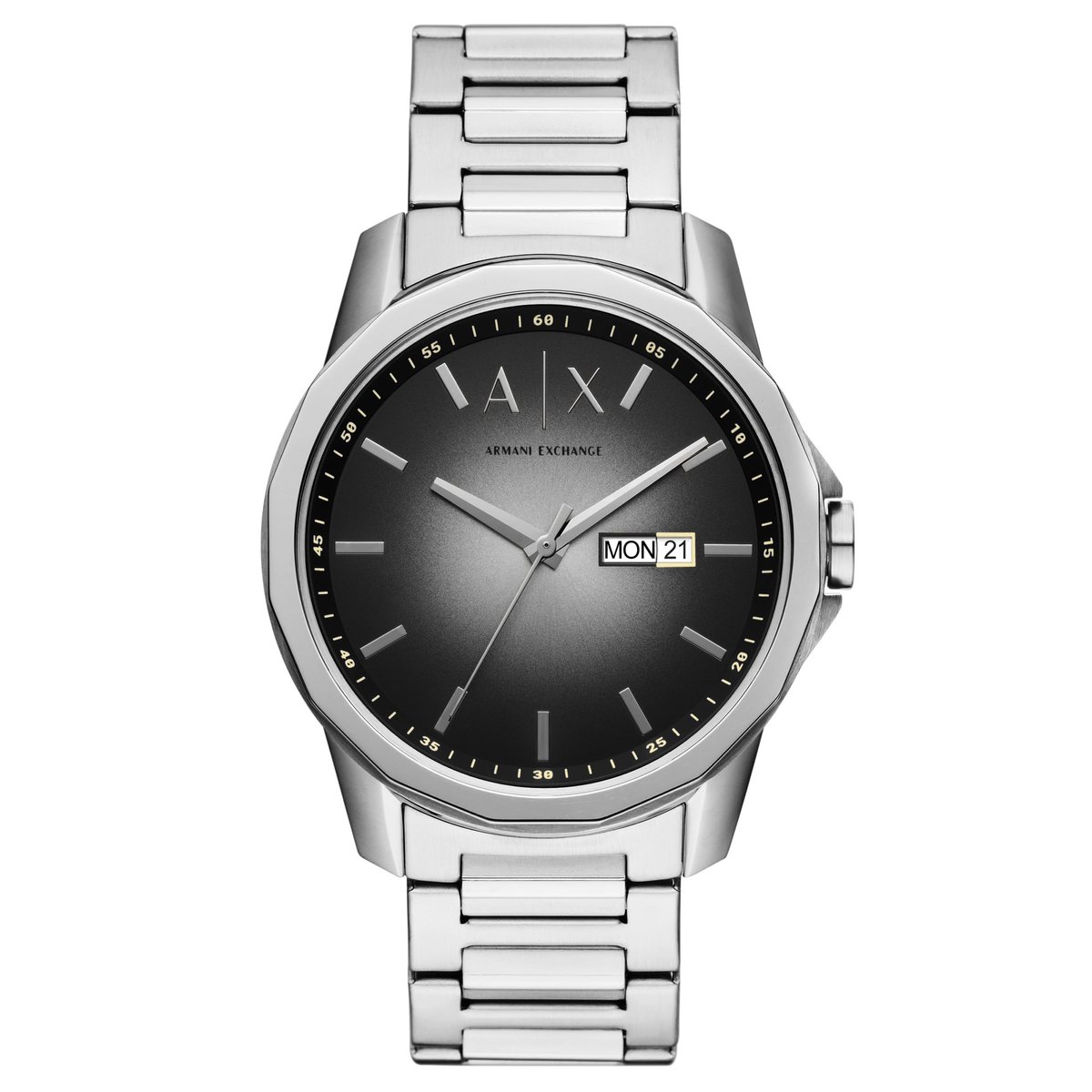 Armani Exchange AX1764 Heren Horloge - Zilverkleurig - 44mm