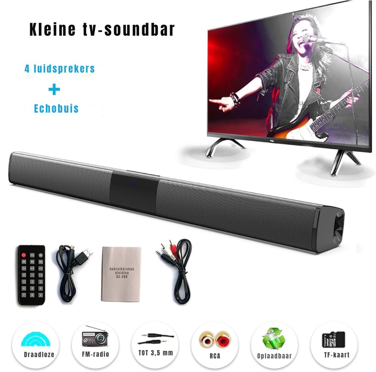 Groupe SEB SVN® Soundbar met DSP-Technologie - Bluetooth - Zwart - afbeelding 2