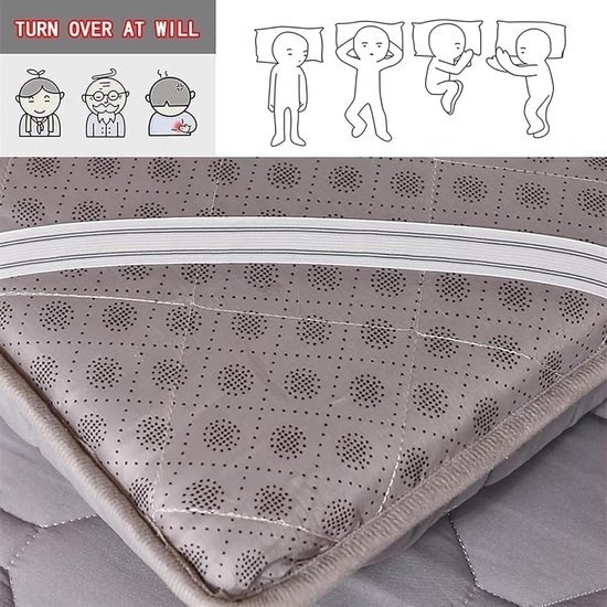Opvouwbaar Matras - Vloermatras Futon - Compact Slapen - Ademend Katoen - 100x200cm - B — afbeelding 5