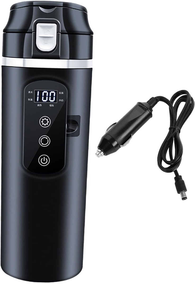 Draagbare Waterkoker Slimme Mok Reizen Kamperen Automatische Verwarming 500 ml Capaciteit