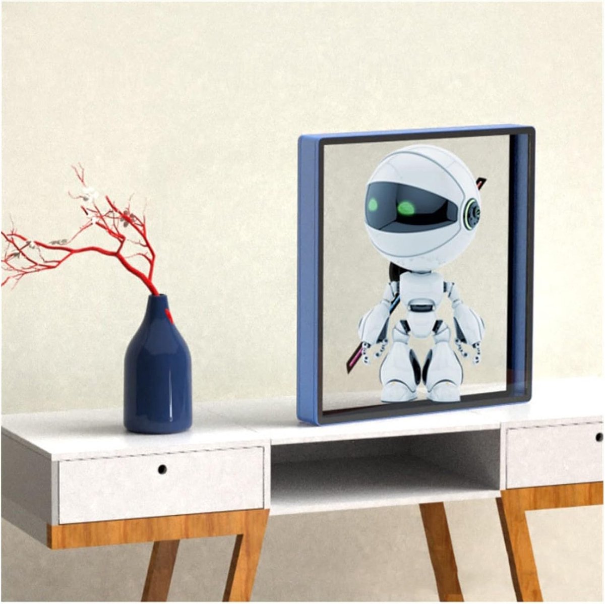 Holografische Projector - Luchtledig Beeldscherm - Reclame Maken - Stof en Waterdicht - 19x3x23 cm - Space Grey