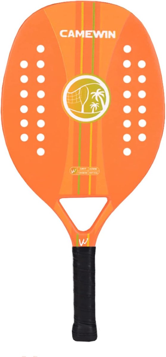 Strandtennisracket - Beach Racket Set - Zomersport Spelen - Koolstofvezel Glasvezel - 47-50 cm Lengte - Meerdere Kleuren