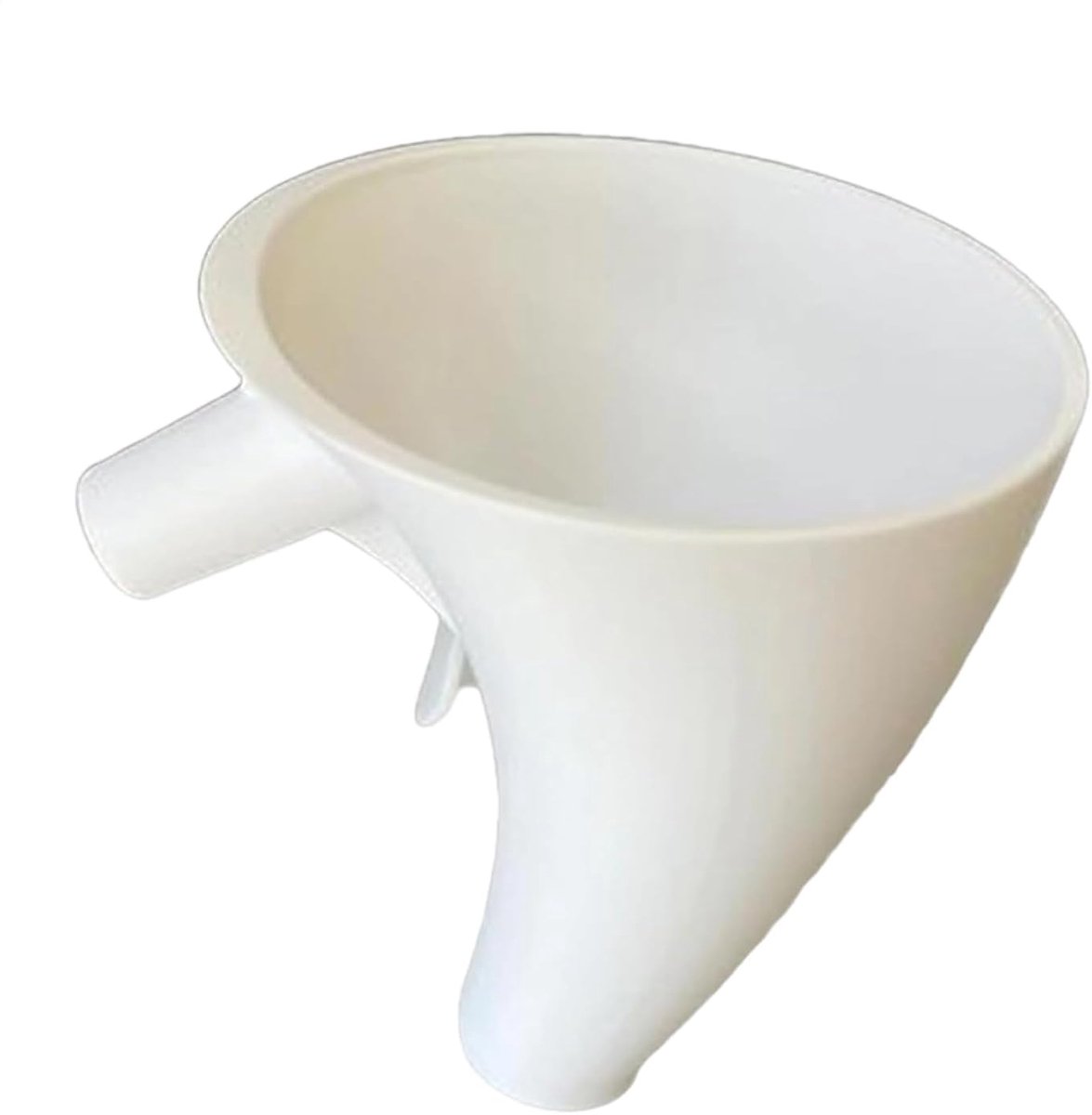 Mixer Trechter Opzetstuk - Bakken Hulpmiddel - Beslag Maken - Voedselveilig Materiaal - 12 x 13.6 cm - Wit