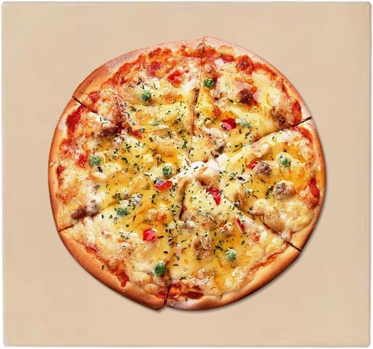 Pizzasteen - Bakplaat Oven - Gelijkmatig Bakken - Keramische Steen - 26.5 cm