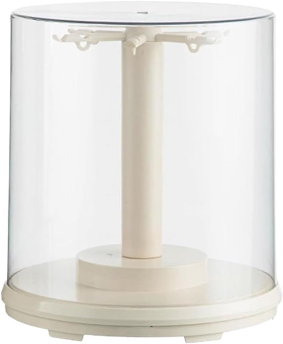 Poppen Vitrine - Verzamel Display - Verzamelingen Tonen - Draaibaar Stofvrij - 22.5 x 25 cm - Transparant