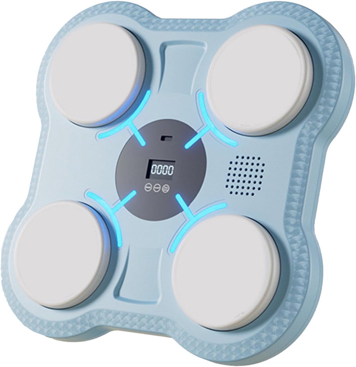 Boksmachine Muziek - Reactie Trainer - Thuis Sporten - Slimme Verlichting - 27.5 cm - Blauw