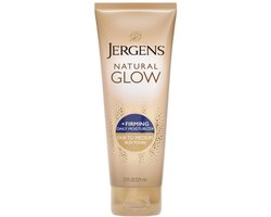 Jergens Natural Glow +Firming Zelfbruiner Body Lotion Fair to Medium 221ml – Hydraterende Zelfbruiner met Collageen & Elastine – Vermindert Zichtbaar Cellulite