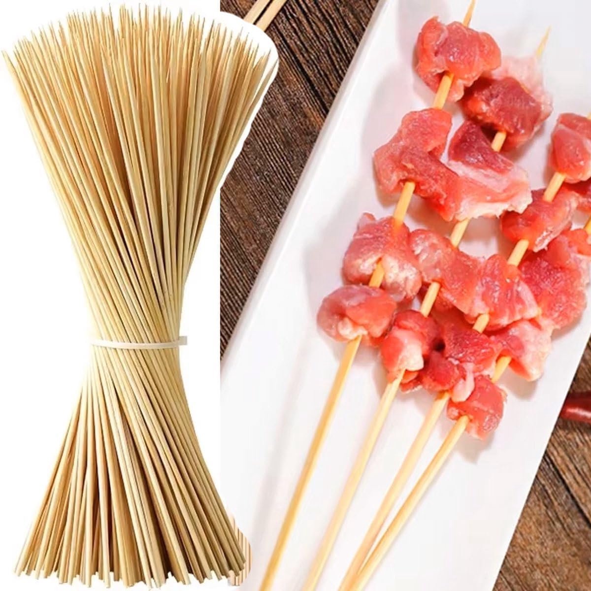 Satestokjes - Sateprikkers - BBQ Spiesen Maken - Extra Lange Houten Prikkers - 30CM
