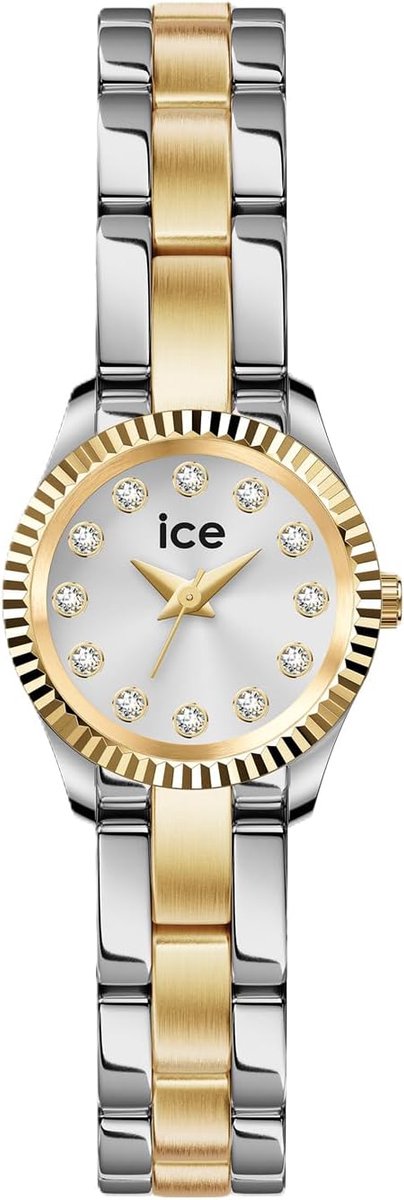 Dameshorloge Zilver Goud - Chique Polshorloge - Dagelijks Gebruik - Ultradunne Kast - 19 Mm Band - Bicolor