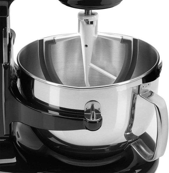 Mixer Accessoire - Flexibele Klopper - Beslag Mengen - Zelfschraaprand - 6 Liter Kom - Wit Grijs — afbeelding 4