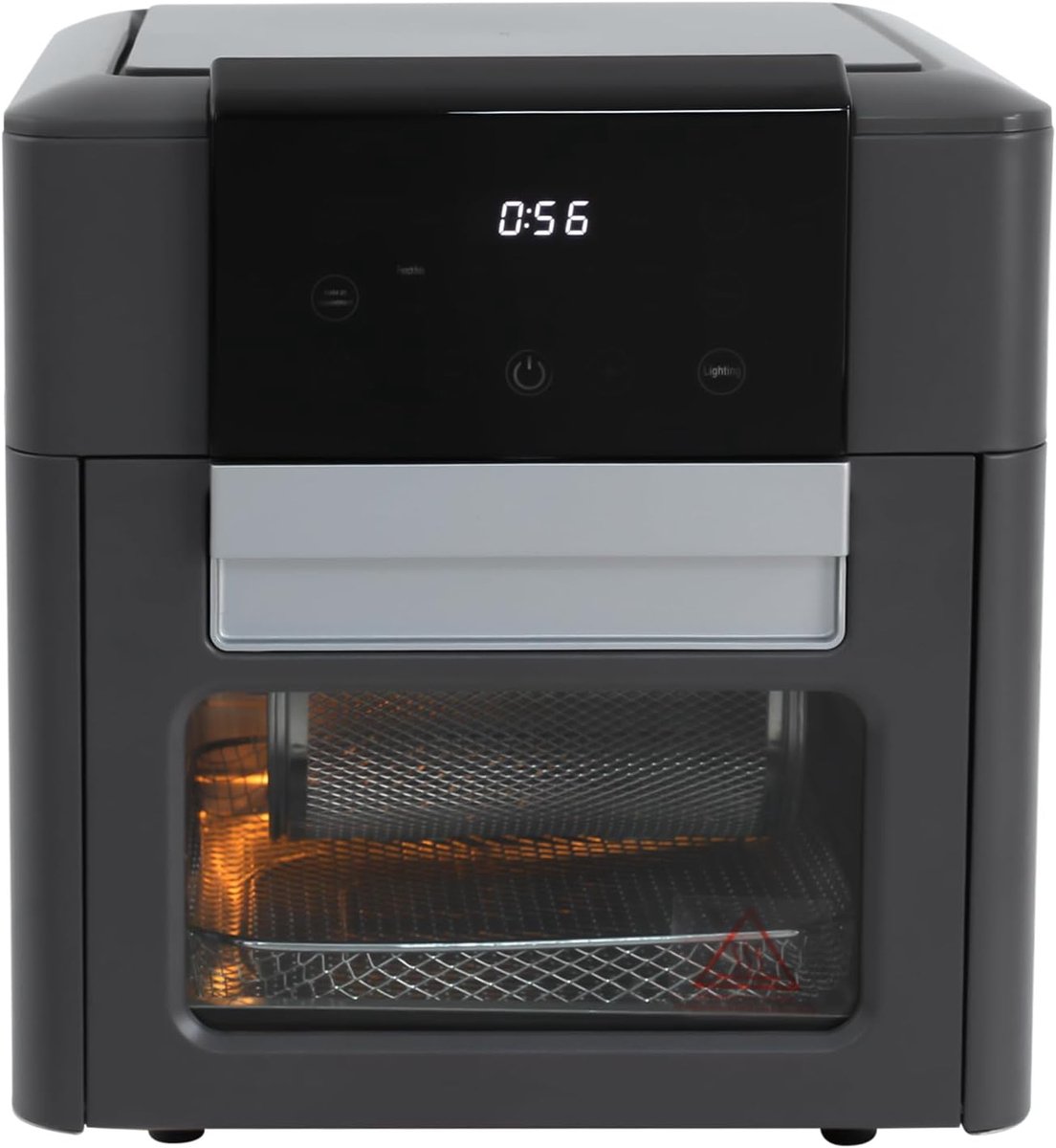Heteluchtfriteuse Oven - Airfryer XL - Gezond Koken - 12 Programma's - 12 Liter Capaciteit - Grijs