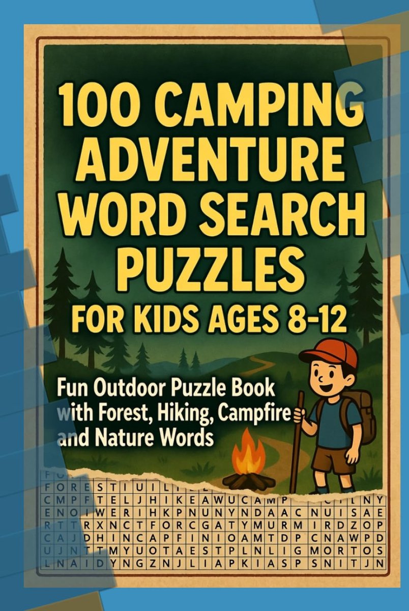 Zoekpuzzels Kinderen - Woordzoeker Boek - Kampeer Avontuur - 100 Thema Puzzels - 204 Pagina's