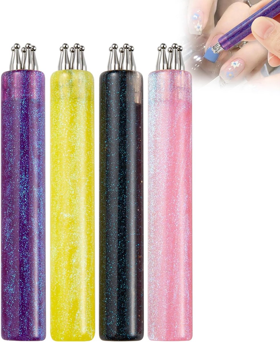 Nagel Dotting Pen - Bloem Ontwerp Tool - DIY Nail Art - Fijne Punt Strass Picker - 18 mm