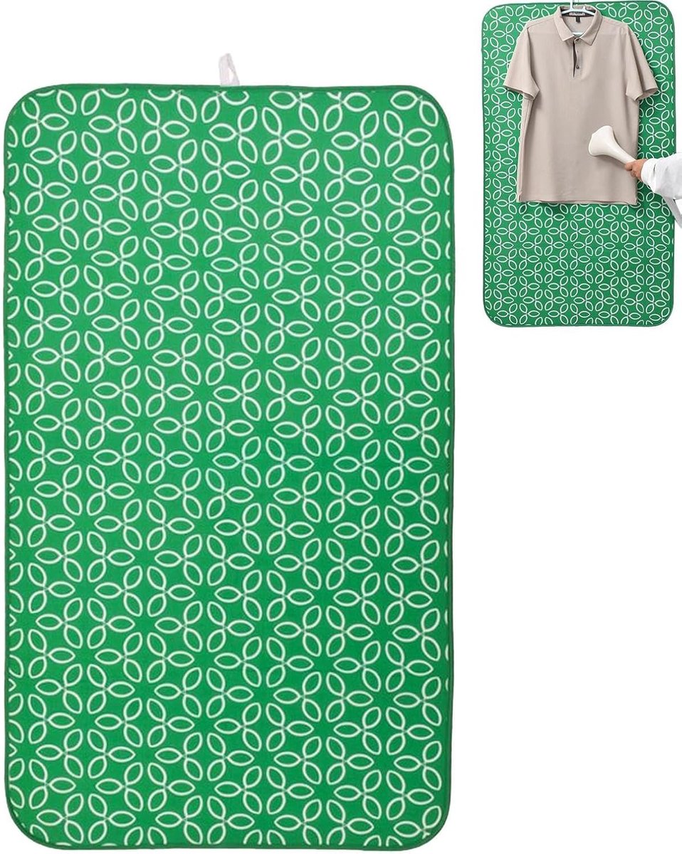 Strijkmat - Strijkdeken Persmat - Veilig Strijken - Opvouwbaar Antislip - Tot 70x120cm - Grijs