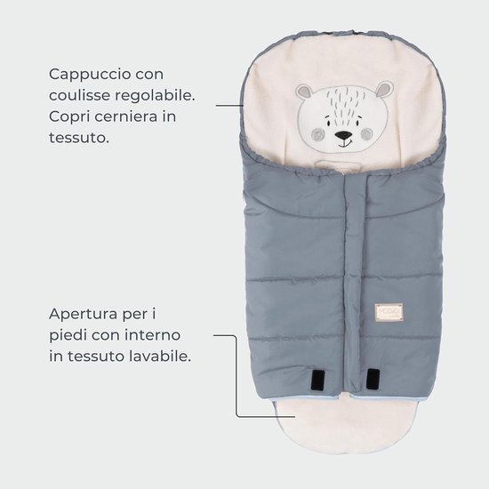 Autozitje Voetenzak - Baby reisdeken - Veilig transport - Koudebestendig tot -10 - Tot 80 cm - Pistache — afbeelding 3