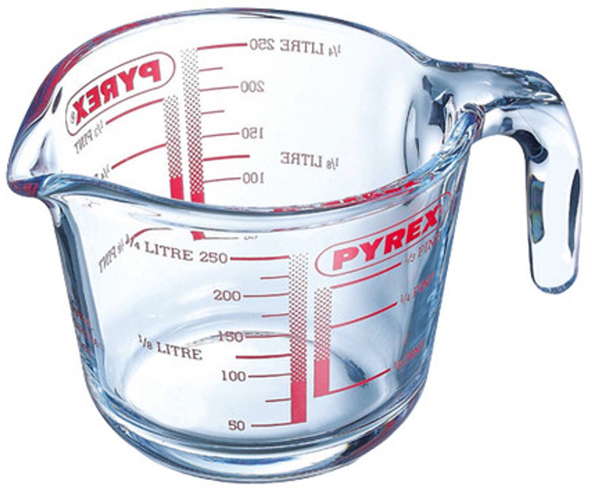 Maatbeker, 0,25 liter - Pyrex | Classic Prepware