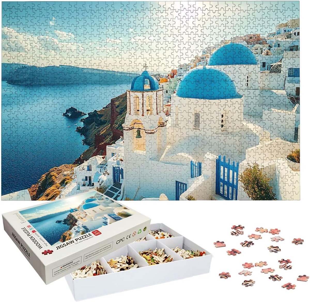 Houten Puzzel - Landschap Puzzel - Ontspanning Thuis - 1500 Stukjes - 87x57cm - Meerkleurig