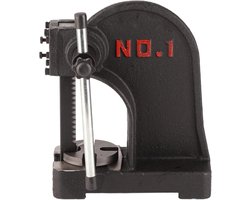 Handmatige Persmachine - Doornpers Gereedschap - Lagers Monteren - 1T Druk Capaciteit - 140mm Werkbereik - Zwart