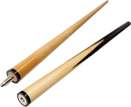 Junior Keu - Kinderkeu Poolstok - Biljart Spelen - 2-delig Ontwerp - 123 cm Lengte - Natuurlijk Hout — afbeelding 5