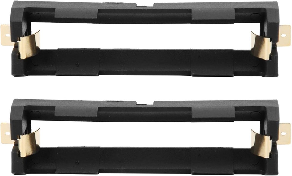 Batterijhouder - Enkele Cliphouder - DIY Oplader - 2-Pack - 7 x 2 x 2 cm