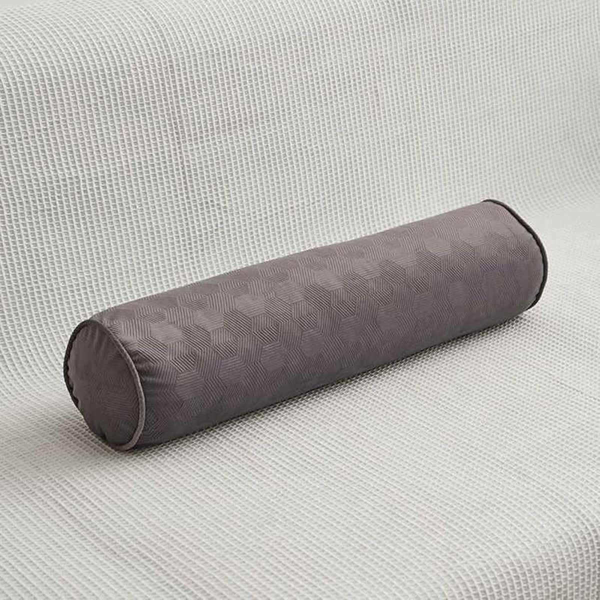 Steun Rolkussen - Nek Rug Kussen - Comfortabele Ondersteuning - Ademend Materiaal Zacht - 20x100cm - Donkergrijs