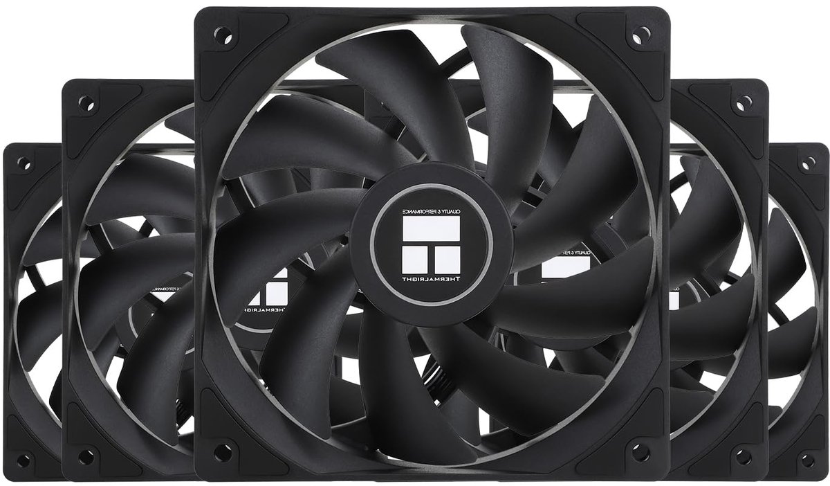 Computer Ventilator - PC Koeler - Efficiënte Koeling - PWM Controle - 120mm - Zwart