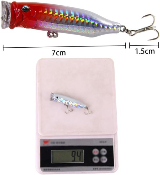 Vis Lokt Set - Nep Aas Vissen - Vissen Vistuig - Realistisch Visvorm Ontwerp - 7x1.8 cm - Meerdere Kleuren — afbeelding 4