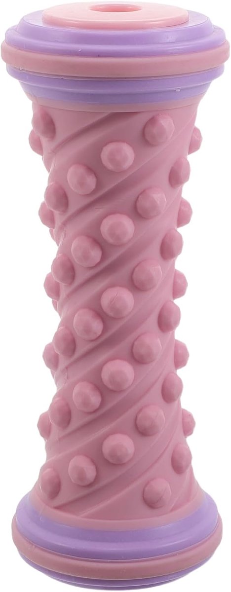 Voetmassage Roller - Spierontspanning Tool - Diepe Weefselmassage - Geribbeld Ontwerp - 17 x 7 cm - Roze