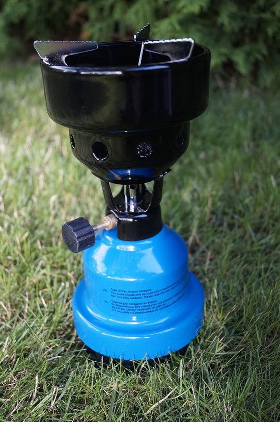 Camping Gasbrander - Kooktoestel Outdoor - Kamperen Koken - 2 in 1 Functie - 780 gram - Blauw — afbeelding 4
