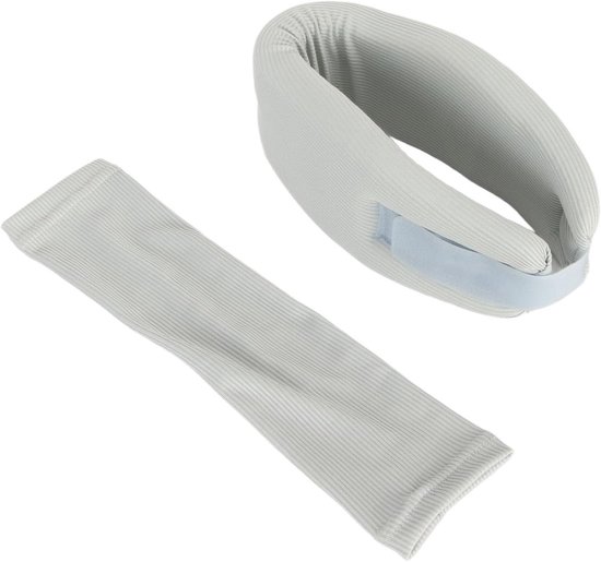 Neksteun Kraag - Nek Support - Comfortabel Reizen - Ergonomisch Ontwerp - 24 x 16 x 6 cm - Grijs