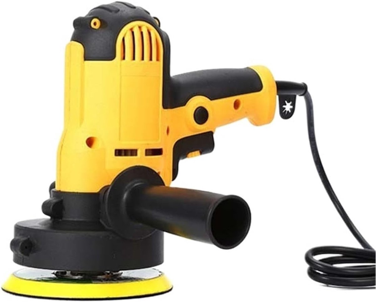 Autowasmachine Polijstmachine - Kleine Polijstmachine - Auto Onderhoud - Draagbare Excentrische Beweging - 125cm Lengte - Geel