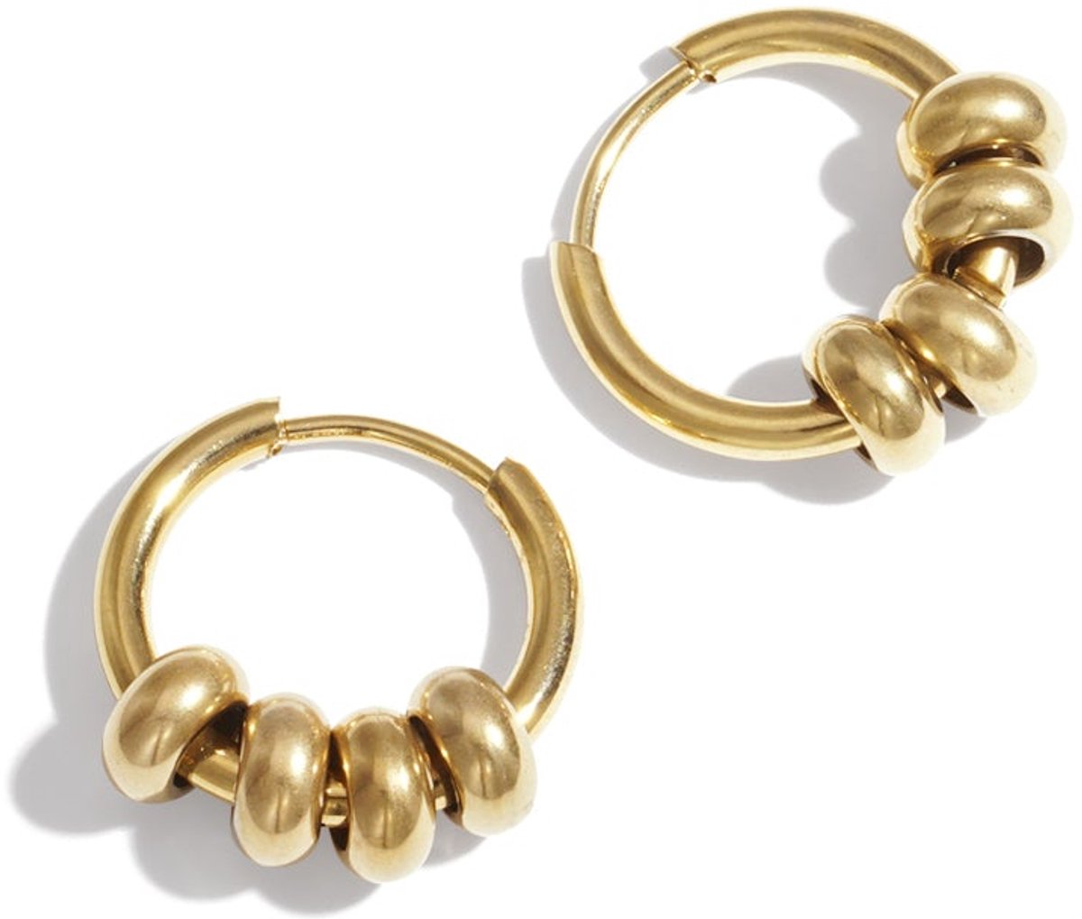 Kleine hoops met kraaltjes