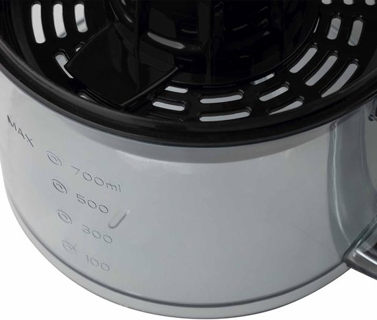 Elektrische Sapcentrifuge - Fruithakker Citruspers - Vers Sap Maken - Bidirectionele Persing - 700 ml Inhoud - Zwart — afbeelding 5