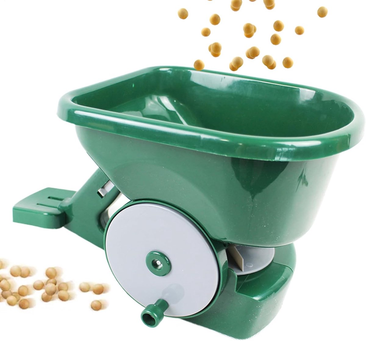 Handstrooier Tuin - Grasverdeler Zaad - Gazon Onderhoud - 3 Liter Capaciteit - 34 x 22 x 22 cm - Groen
