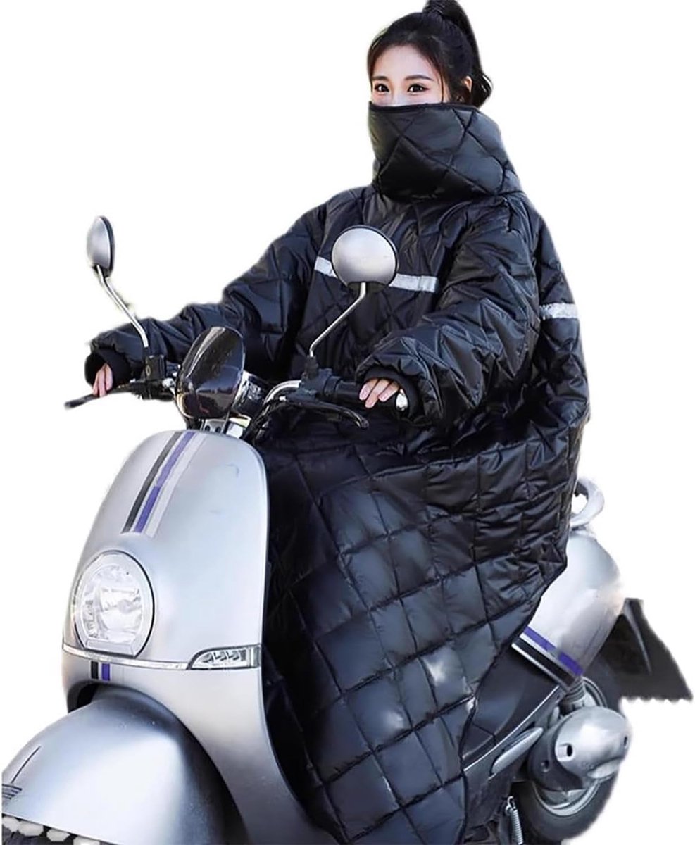 Scootmobiel Hoes - Winter Bescherming - Bescherming Tegen Kou - Waterdicht Pluche Materiaal - Maat L XL - Zwart