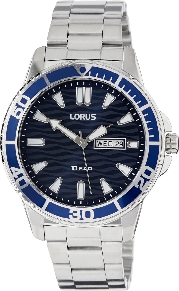 Heren Analoog Horloge - Polshorloge Metaal - Dagelijks Gebruik - Roestvrijstalen Band - Blauw