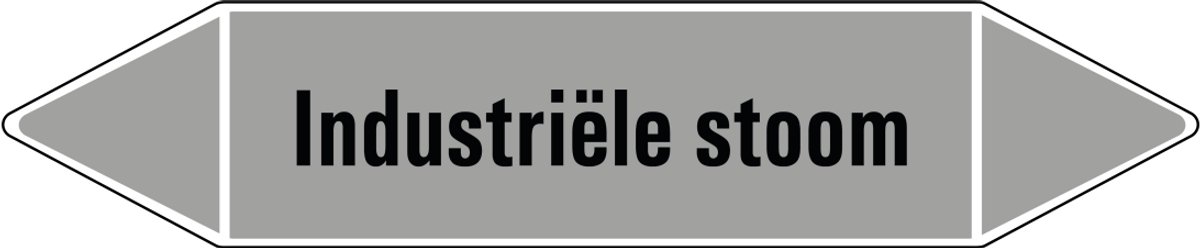 Industriële stoom leidingmarkering op vel 252 x 52 mm - 3 per vel